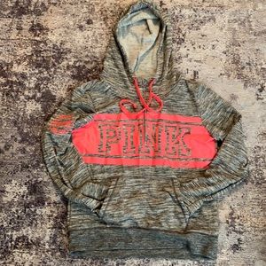 Victoria’s Secret, quarter zip jacket with hood, women’s size medium.